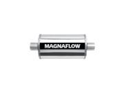 Magnaflow Performance Exhaust 14151 Race Series Stainless Steel Muffler; 5 x 8 in. Oval Body; 3.5 in. Inlet Outlet; Center Center; 3.5 in. Core; 14 in. Body Len