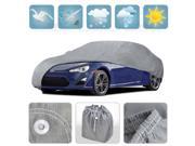 Medium Car Cover Waterproof All Weather Protection 4 Layers Breathable Cover