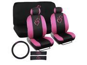 New Love Seat Cover and Black All Weather Mats 13PC Full Auto Set by BDK