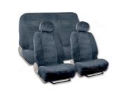 9pc Charcoal Car Seat Covers Encore Cloth Accessories