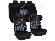 Car Seat Covers New York City Design Universal Fit Full Set Auto Accessory