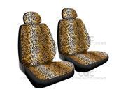 Leopard Beige Lush Velour Seat Cover Blue Carpet Mats 13pc Set Car SUV Van