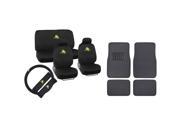 BDK 13Pc Frog Seat Cover and Charcoal Carpet NIB Mats Complete Set