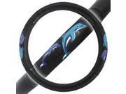 Dolphin Design Steering Wheel Cover 14.5 to 15.5