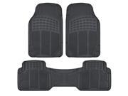 Heavy Duty Car Floor Mat Rubber Black All Weather Protection Front Rear Full Set