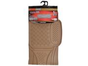 Rear Rubber Mats Beige CAR SUV TRUCK Odorless NON Toxic Eco Friendly 1 PC Set