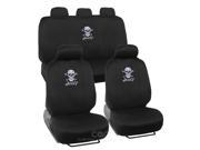 9 piece Skull Exquisite Seat Cover Full Set Front and Rear