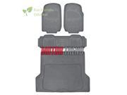 Heavy Duty 4pc Rubber Floor Mat Gray All Weather BPA Free Car SUV Liner