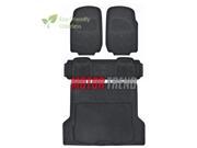 Heavy Duty 4pc Rubber Floor Mat Black All Weather BPA Free Car SUV Liner