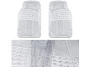 Clear Rubber Car Floor Mats Front 2 Piece Set All Weather Protection Flooring