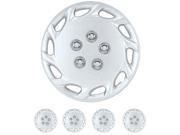 4 PC Set 14 Silver Hubcaps Wheel Replacement Hub Cap Toyota Camry Style Cover