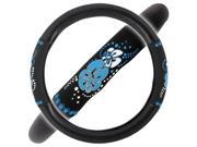 Blue Hawaiian Hibiscus 14.5 15.5 Steering Wheel Cover for Auto Car Truck SUV