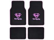 Supergirl Car Floor Mats 4 PC Officially Licensed Products Auto Carpet Mats