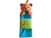 Little Dundi Plush Bear Growth Chart with Name and Photo Sleeves Blue