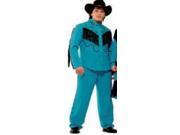 Western Entertainer Cowboy Costume Turquoise