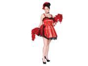 Deluxe Dancehall Floozy Saloon Gal Burlesque Dancer Costume Theatrical Quality