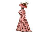 Deluxe Rose and Brown Victorian Dress Theatrical Quality