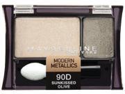 Maybelline New York Expert Wear Eyeshadow Duos Sunkissed Olive 90d 0.08 Ounce