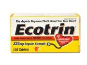 Ecotrin Safety Coated Tablets 325 Mg Regular Strength 125 Count