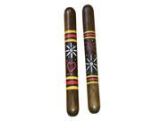Clave Hand Painted set of 2