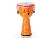 X8 Drums Urban Beat Key Tuned Djembe with Synthetic Head Backpacker
