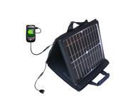 SunVolt MAX Solar Charger compatible with the Sonocaddie Auto Play Golf GPS and one other device; charge from sun at wall outlet