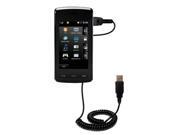Coiled USB Cable compatible with the LG Vu Coiled USB Cable compatible with the LG Vu
