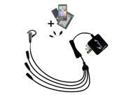 Quad output Wall Charger includes tip for the Plantronics Explorer 340 Quad output Wall Charger includes tip for the Plantronics Explorer 340