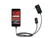 FM Transmitter Plus Car Charger compatible with the ZTE Grand X 4