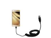 Coiled USB Cable compatible with the Samsung Galaxy C7