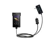 FM Transmitter Plus Car Charger compatible with the Sony Walkman NW WM1Z