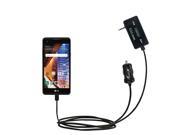 FM Transmitter Plus Car Charger compatible with the LG Tribute HD