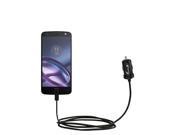 Mini Car Charger compatible with the Motorola Moto Z Play