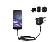 International Wall Charger compatible with the Motorola Moto Z