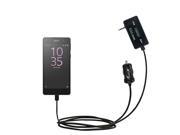 FM Transmitter Plus Car Charger compatible with the Sony Xperia E5