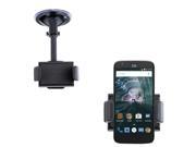 Small Compact Windshield Car Auto Holder Mount compatible with the ZTE Warp 7