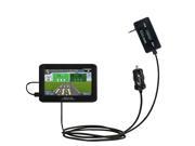 FM Transmitter Plus Car Charger compatible with the Magellan Roadmate 2620 2620 LM