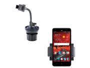 Small Compact Cup Holder compatible with the ZTE Grand X 4