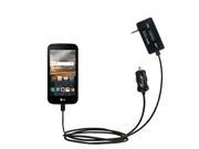 FM Transmitter Plus Car Charger compatible with the LG K3