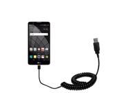 Coiled USB Cable compatible with the LG Stylo 2