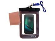 Waterproof Case compatible with the Motorola Moto G4 Play to use underwater