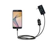 FM Transmitter Plus Car Charger compatible with the Samsung Galaxy J7 J7 Prime