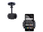 Small Compact Windshield Car Auto Holder Mount compatible with the LG Stylo 2 2V