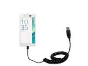 Coiled USB Cable compatible with the Sony Xperia XA Ultra