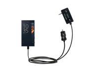 FM Transmitter Plus Car Charger compatible with the Sony Xperia X Compact