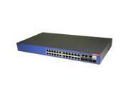 Amer Networks SS2GR26I 24 Port 10 100 1000Baset Ethernet Layer 2 L4 L2 L4 Stackable Switch With20 P