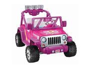 Power Wheels Barbie Deluxe Jeep Wrangler Barbie Pink