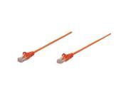 Intellinet Network Cable Cat5e UTP Category 5e for Network Device 14 ft 1 x RJ 45 Male Network 1 x RJ 45 Male Network Gold plated Contacts Orange