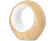 iBaby AirSense Light Wood Smart Air Quality Monitor Ion Purifier with Baby Audio Monitor Temp Humidity and VOC Detector Multi Colored Light
