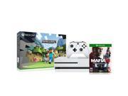 Microsoft Xbox One S 500GB Console Minecraft Bundle with Mafia III